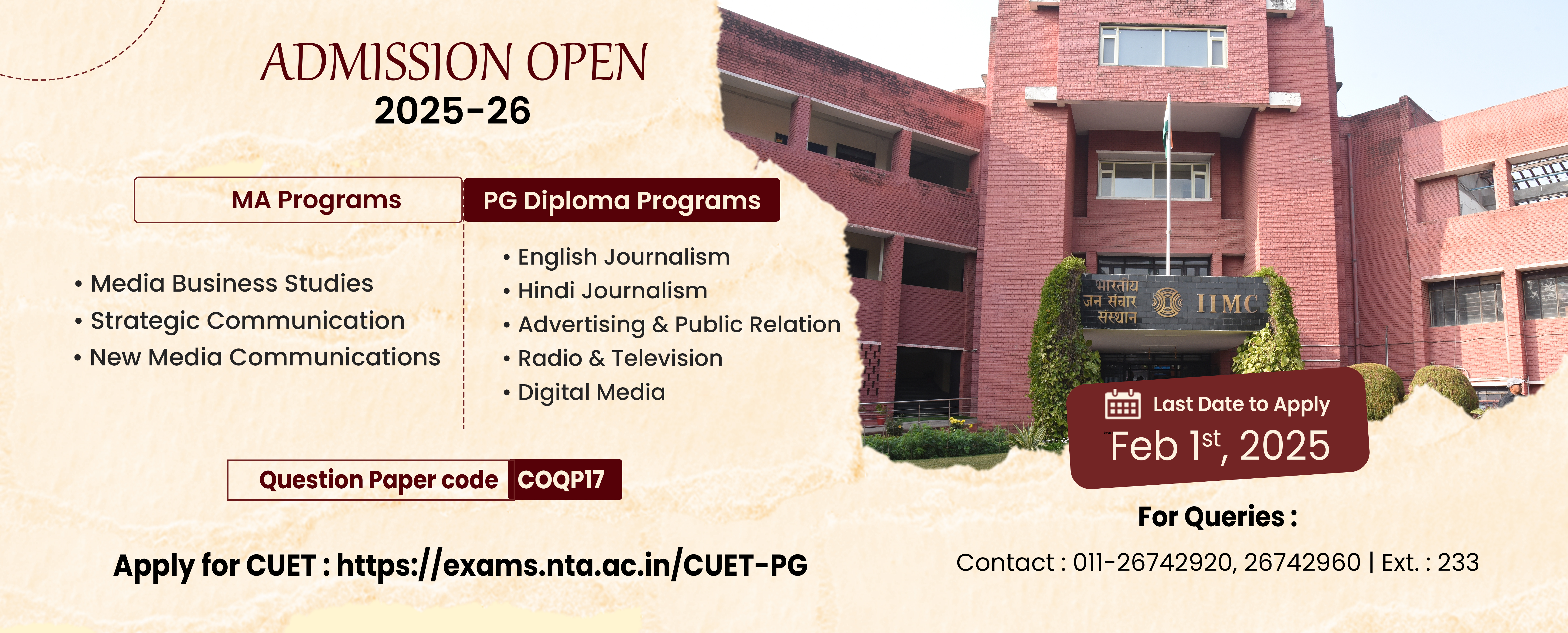 Admission Notice 2025-26