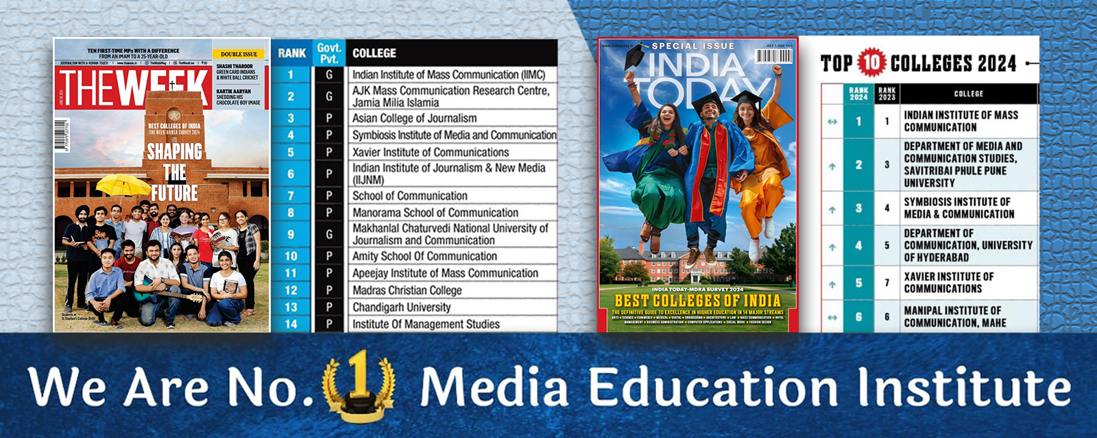 no.1 media journalism institute in india